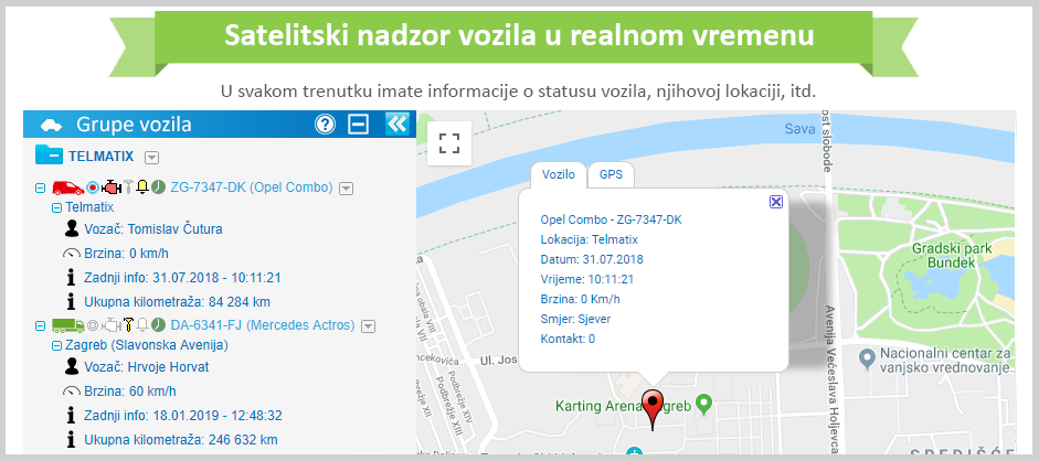 Satelitsko praćenje vozila u realnom vremenu