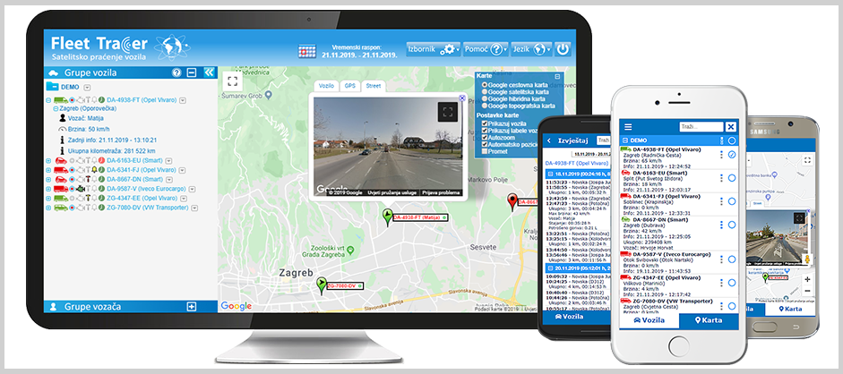 Fleet Tracer web i mobilna aplikacija