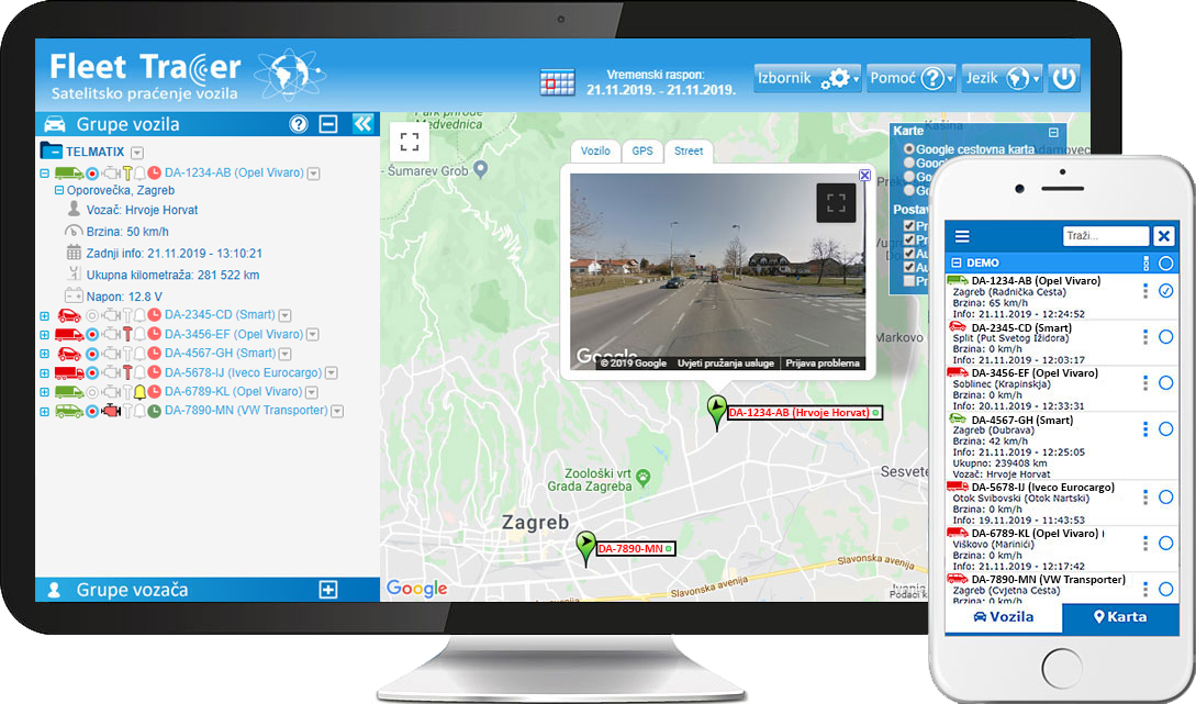 Fleet Tracer web aplikacije za gps praćenje vozila
